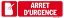Image de Arret d'urgence 60x200 mm