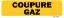 Image de Coupure gaz 100x30 mm